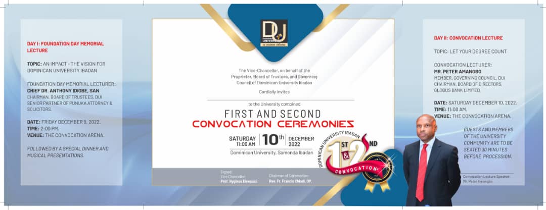 First and Second Convocation Ceremonies